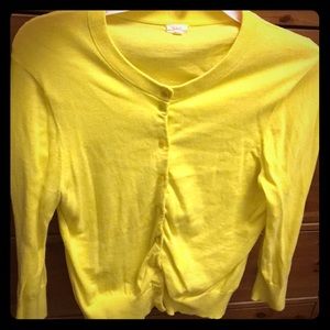 J.Crew Yellow Cardigan